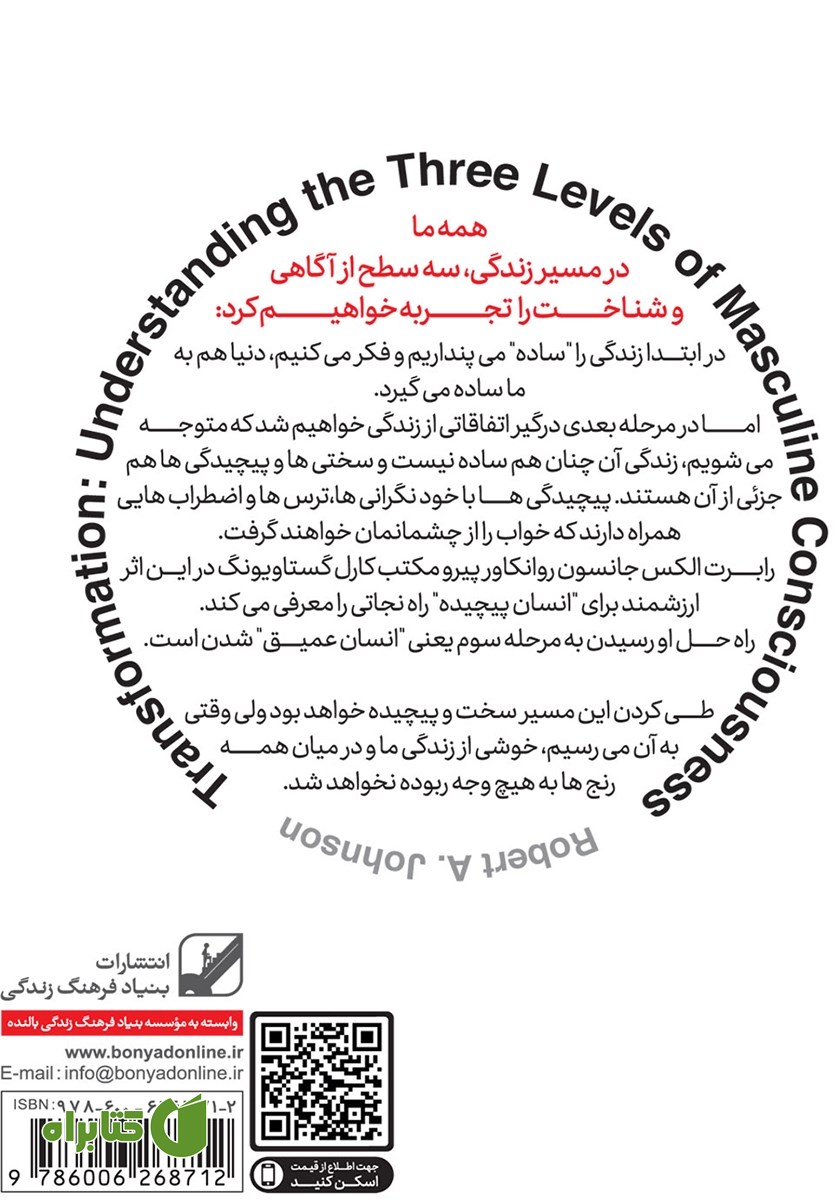 پشت جلد کتاب خوشی در میان رنج‌ها