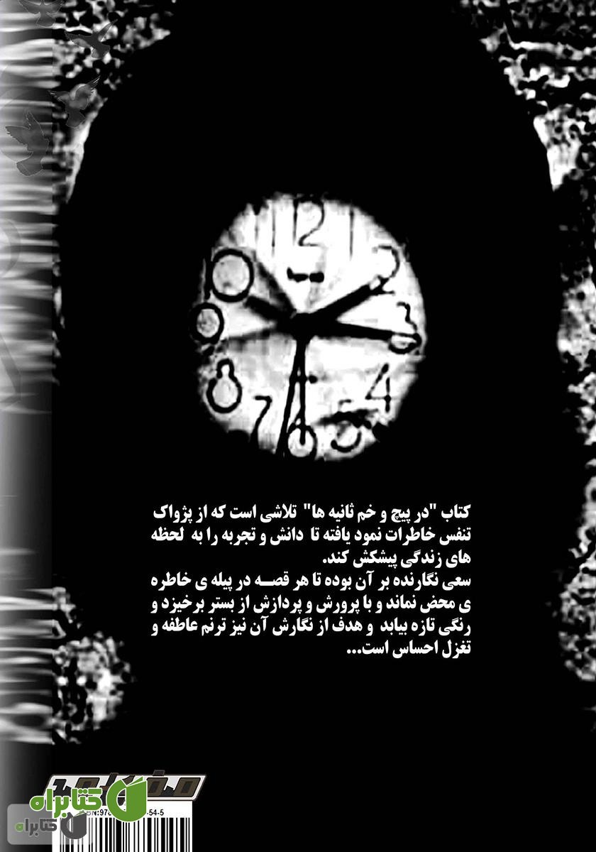 پشت جلد کتاب در پیچ و خم ثانیه‌ها
