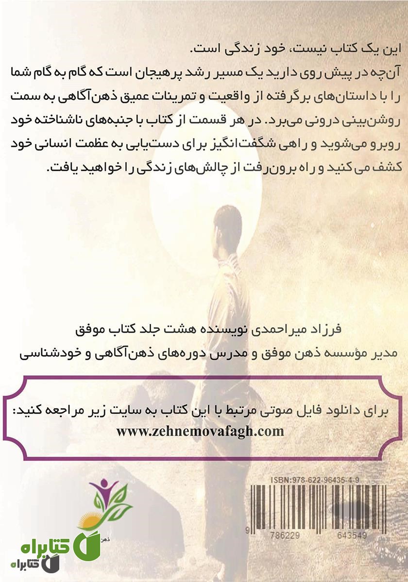پشت جلد کتاب دیدار با استاد درون