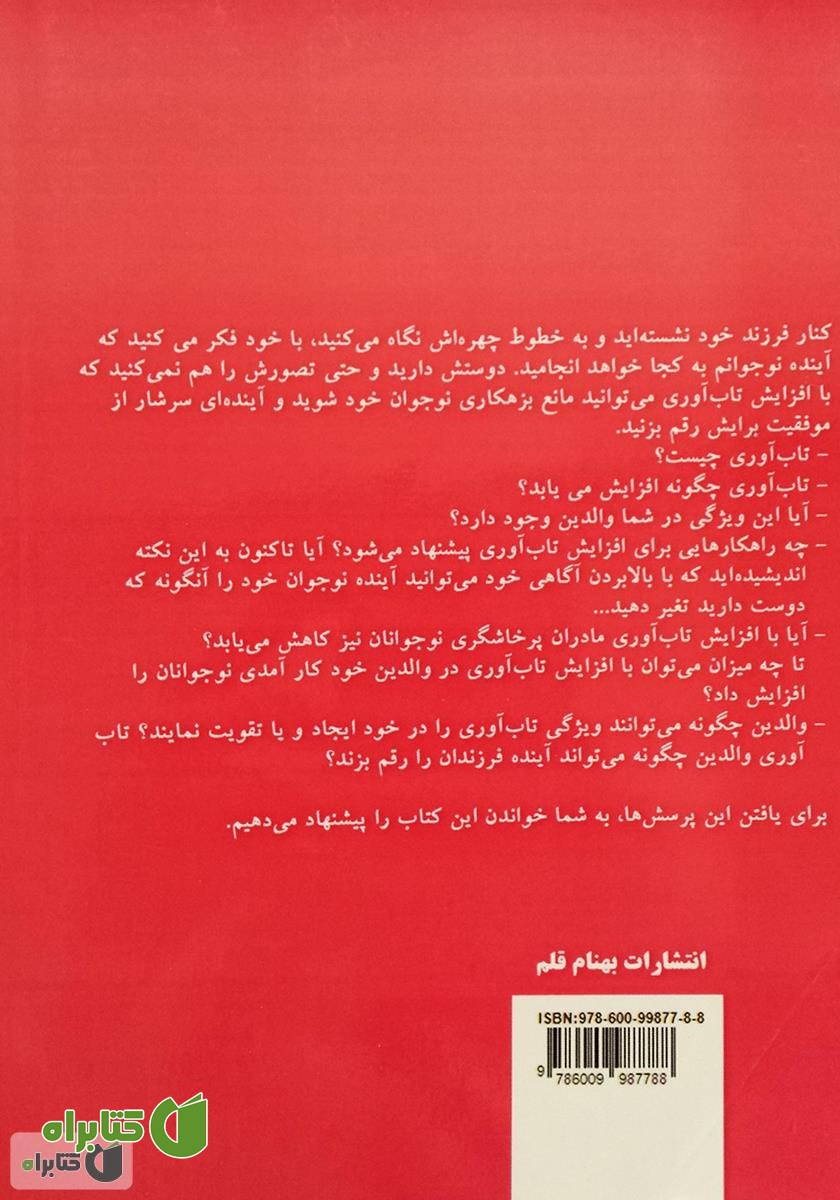 پشت جلد کتاب رابطه ایده آل من و نوجوانم
