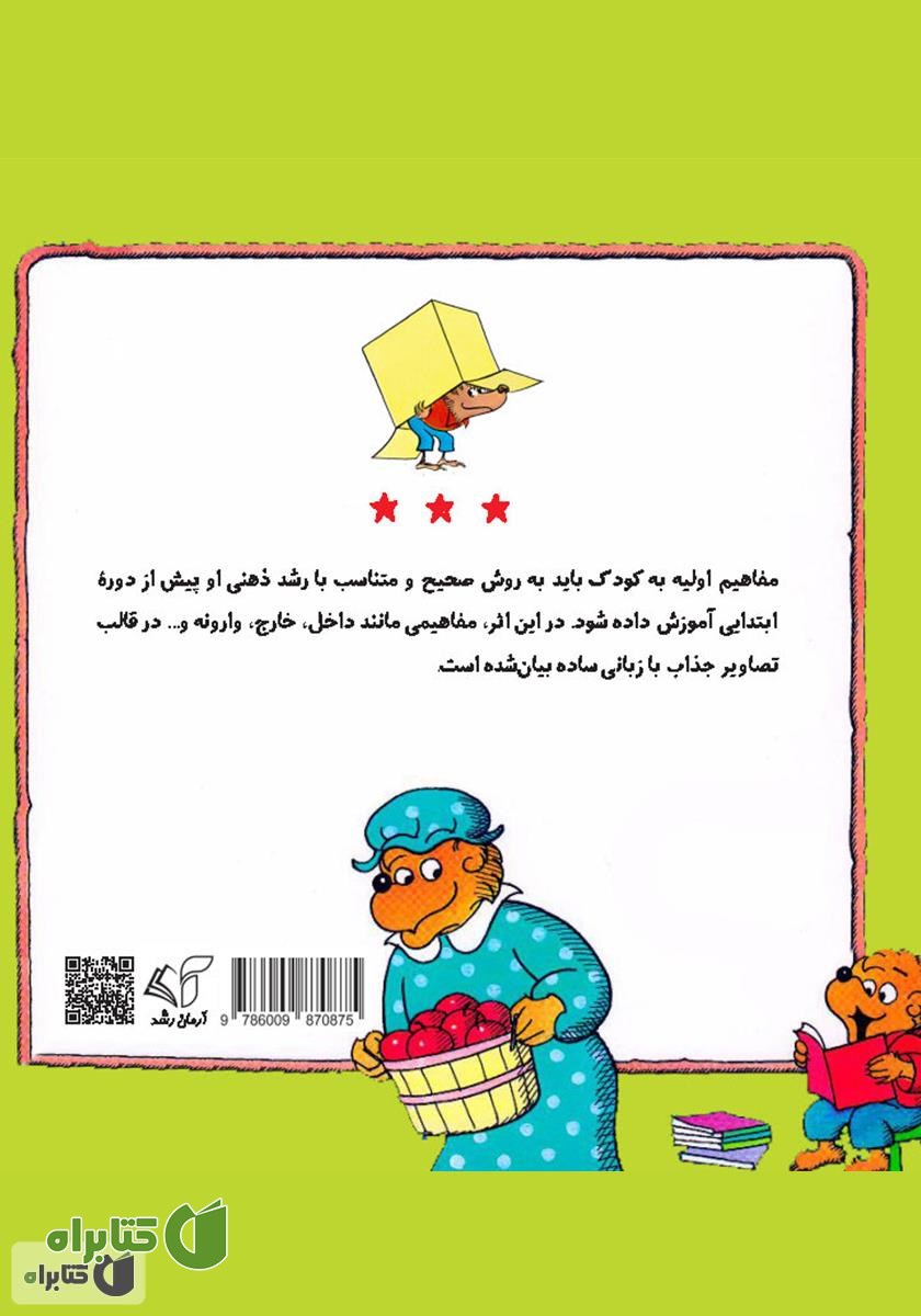 پشت جلد کتاب داخل، خارج، وارونه