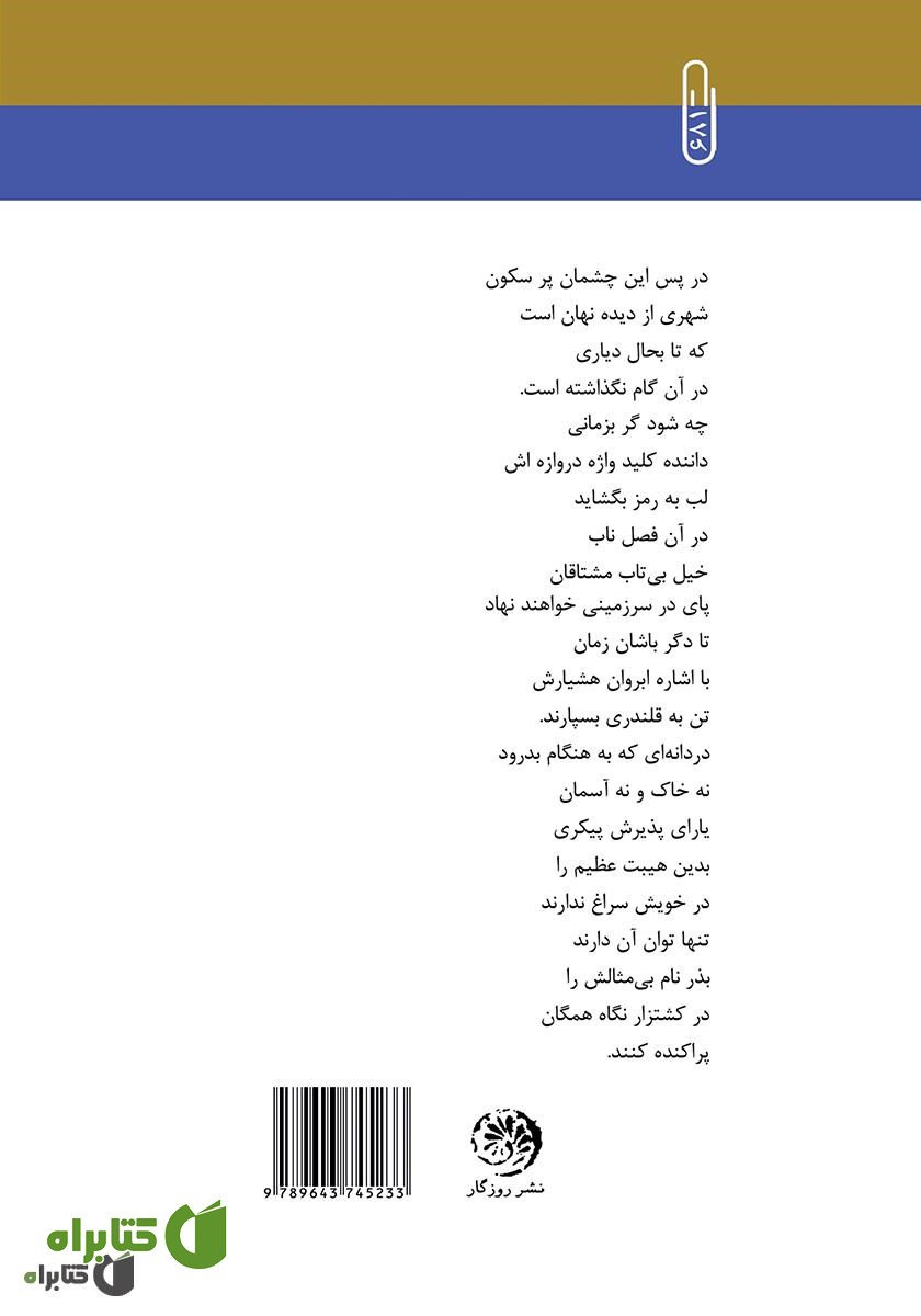 پشت جلد کتاب در پس این چشمان