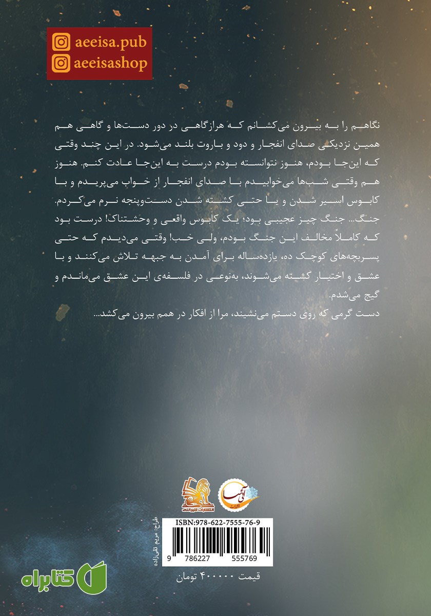 پشت جلد کتاب ازدواج جنگی