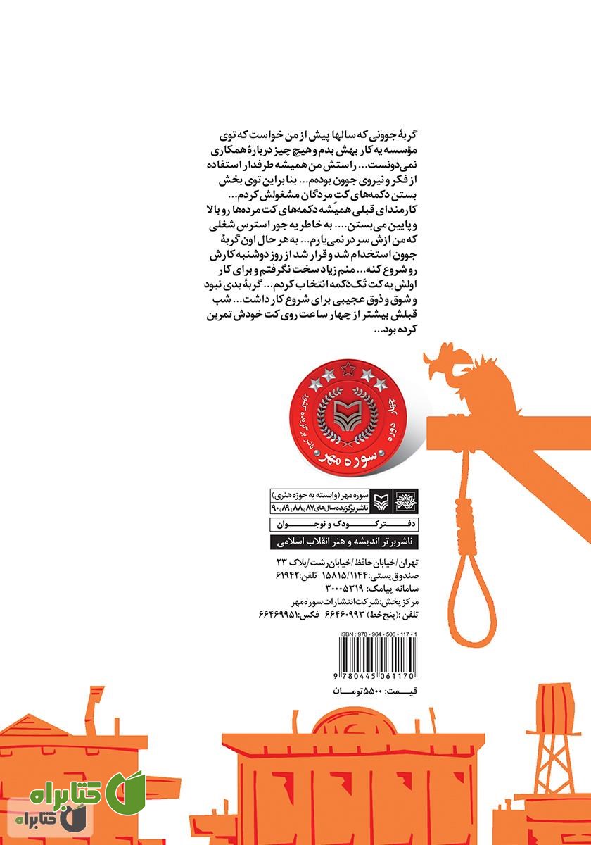 پشت جلد کتاب مرغ سوخاری برای جنازه - قصه‌های غرب وحشی