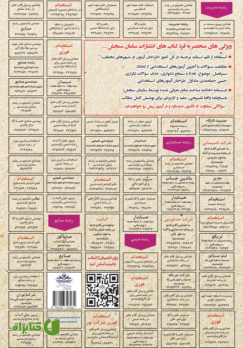 پشت جلد کتاب استخدامی تسلط بر مبانی اسلامی - انقلابی