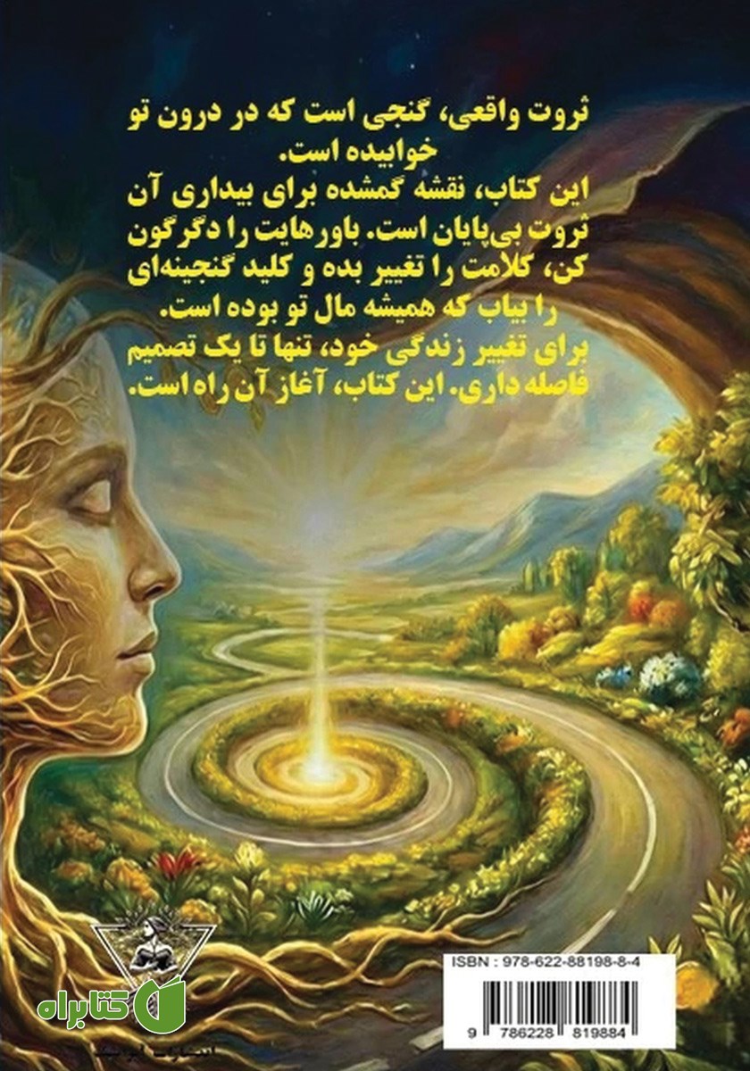 پشت جلد کتاب بیداری ثروت درون