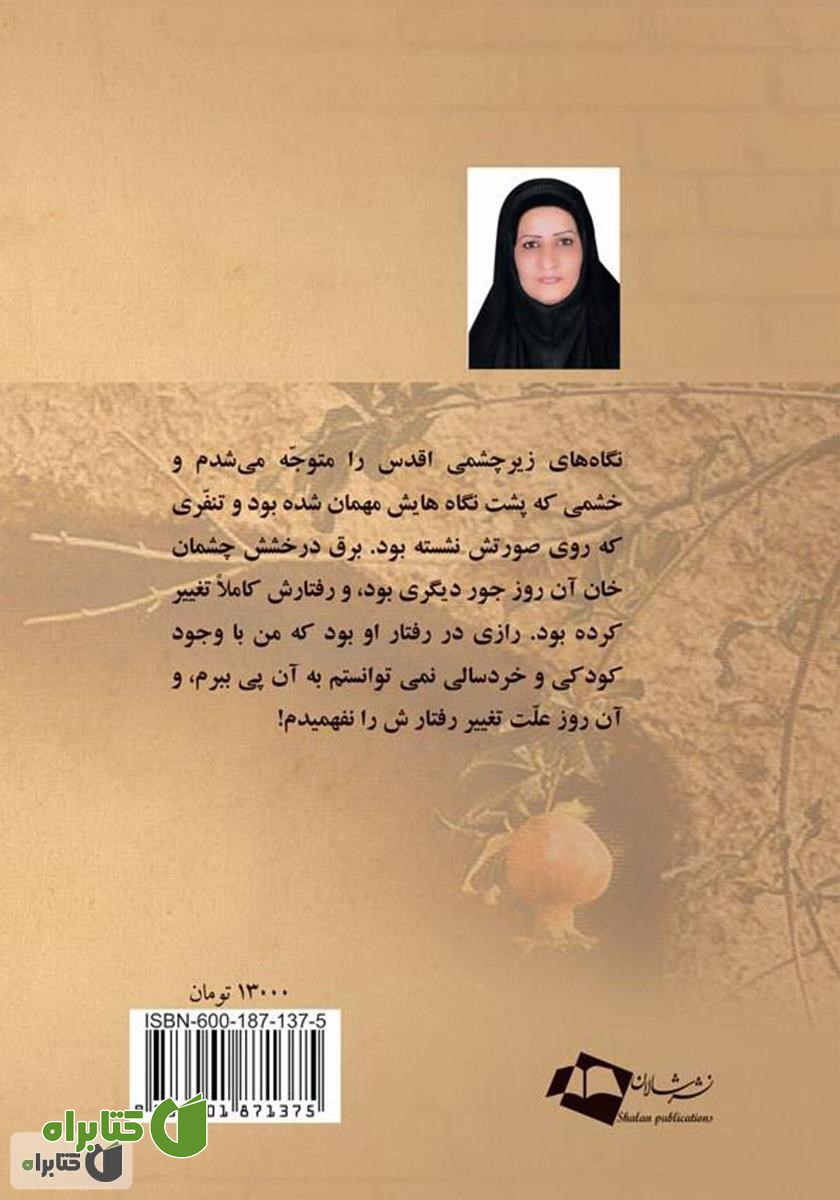 پشت جلد کتاب روزی که تقدیرم را نوشتی