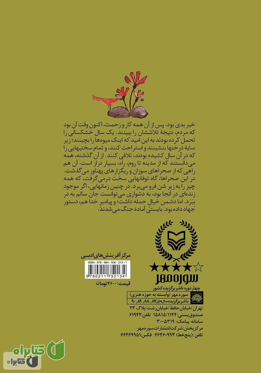 پشت جلد کتاب تشنه دیدار