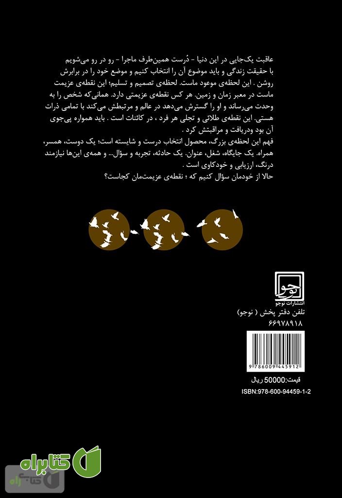 پشت جلد کتاب نقطه عزیمت: مجموعه ی هفت داستان