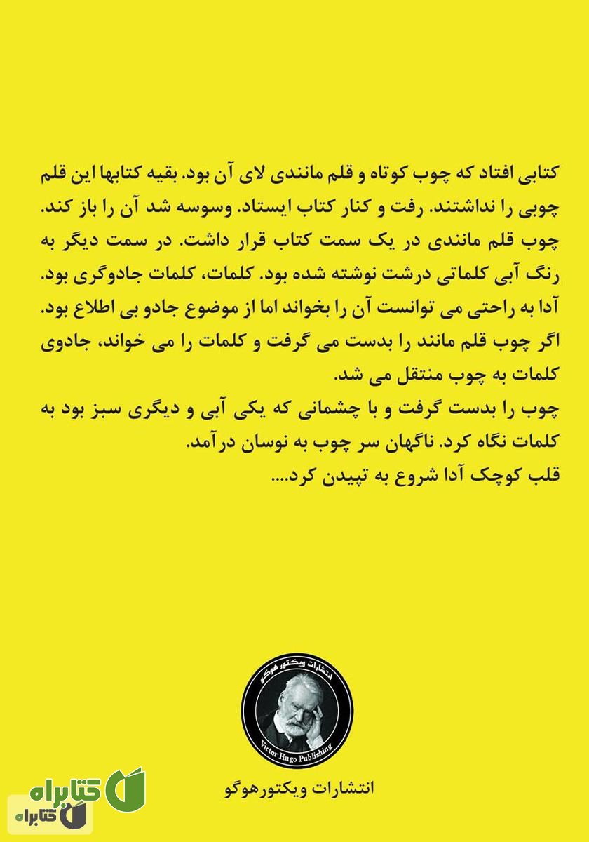پشت جلد کتاب جادوگری که جادوگری نمی‌دانست