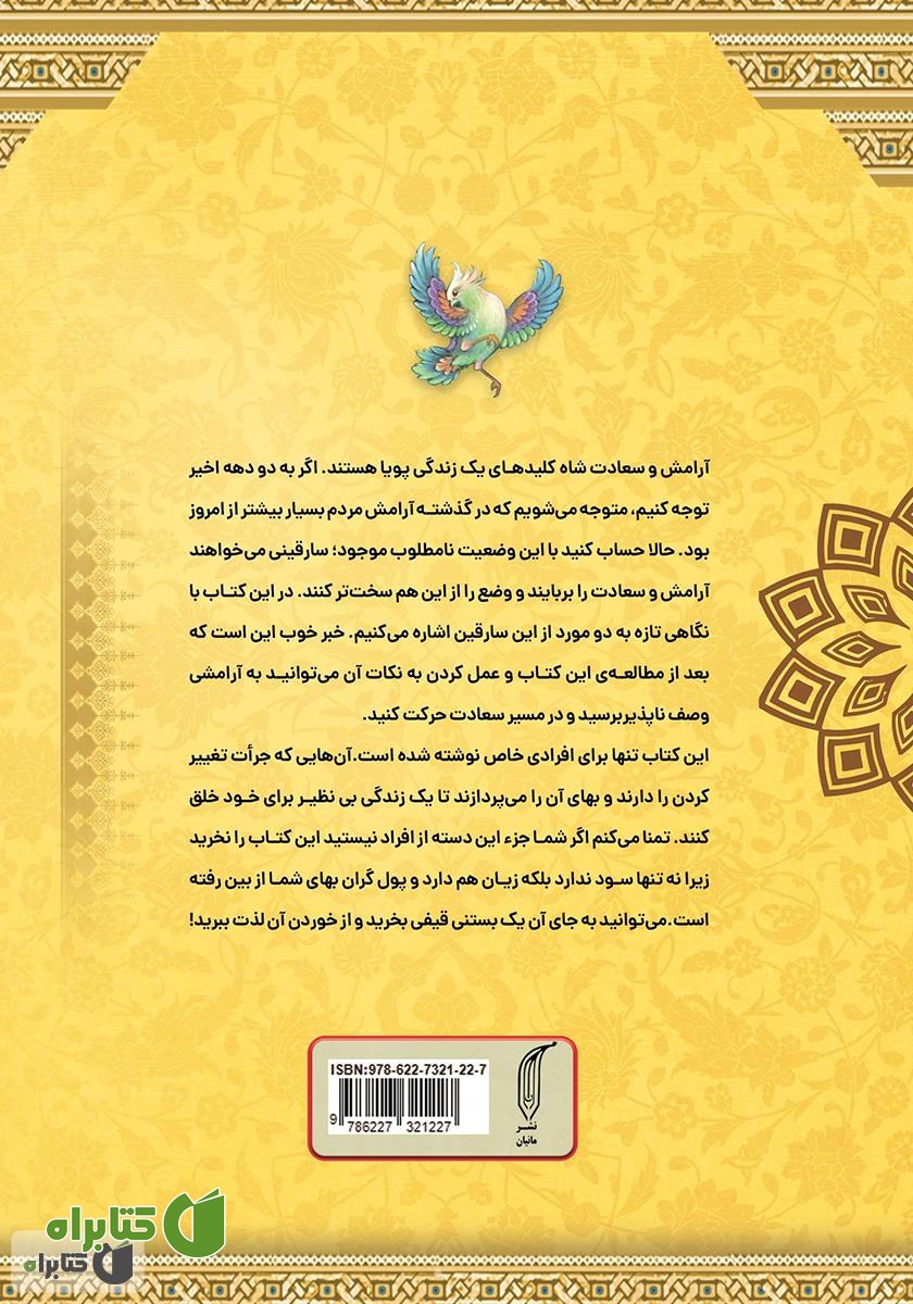 پشت جلد کتاب سارقین آرامش و سعادت