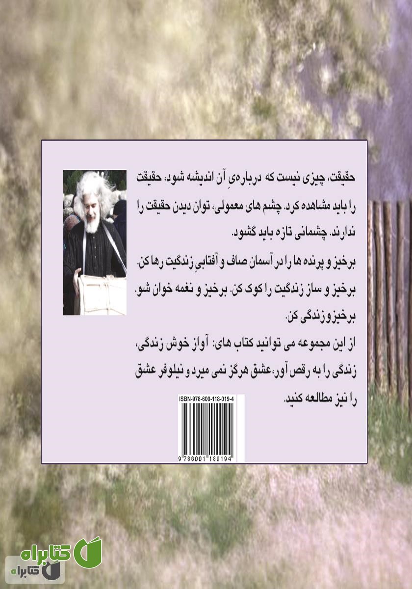 پشت جلد کتاب پرنده می‌میرد، پرواز می‌ماند
