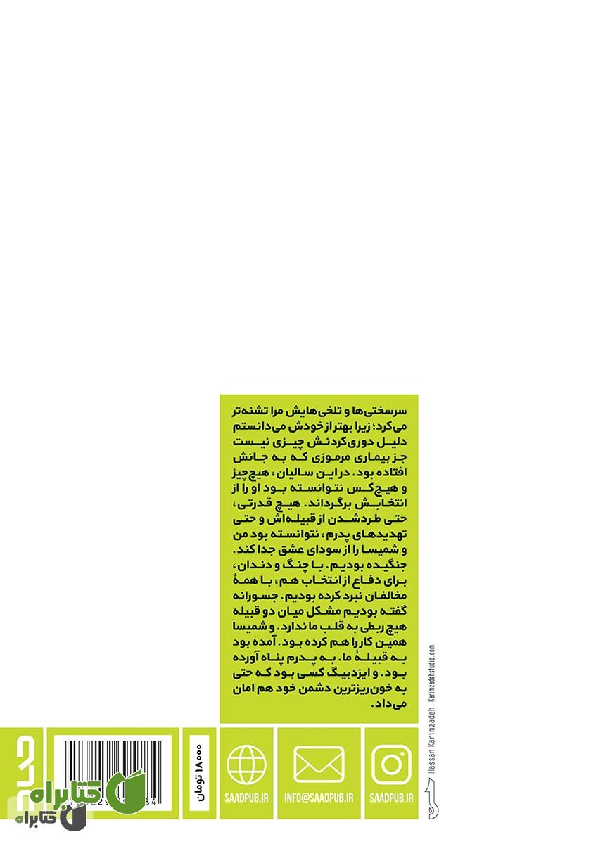 پشت جلد کتاب آیات مس