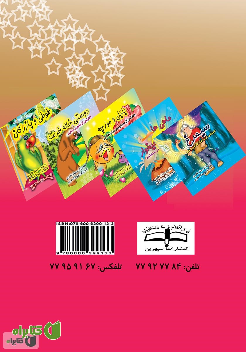 پشت جلد کتاب طوطی و بازرگان
