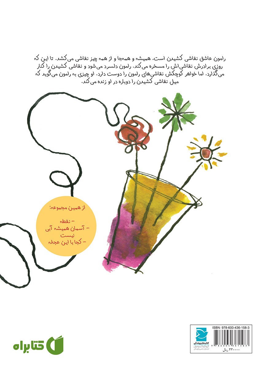 پشت جلد کتاب نقاشی‌های مچاله