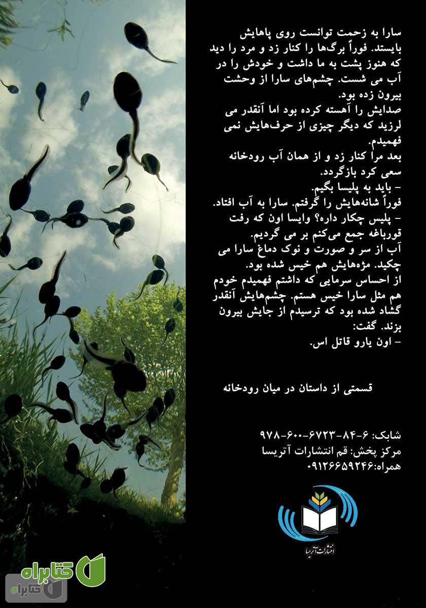 پشت جلد کتاب در میان رودخانه