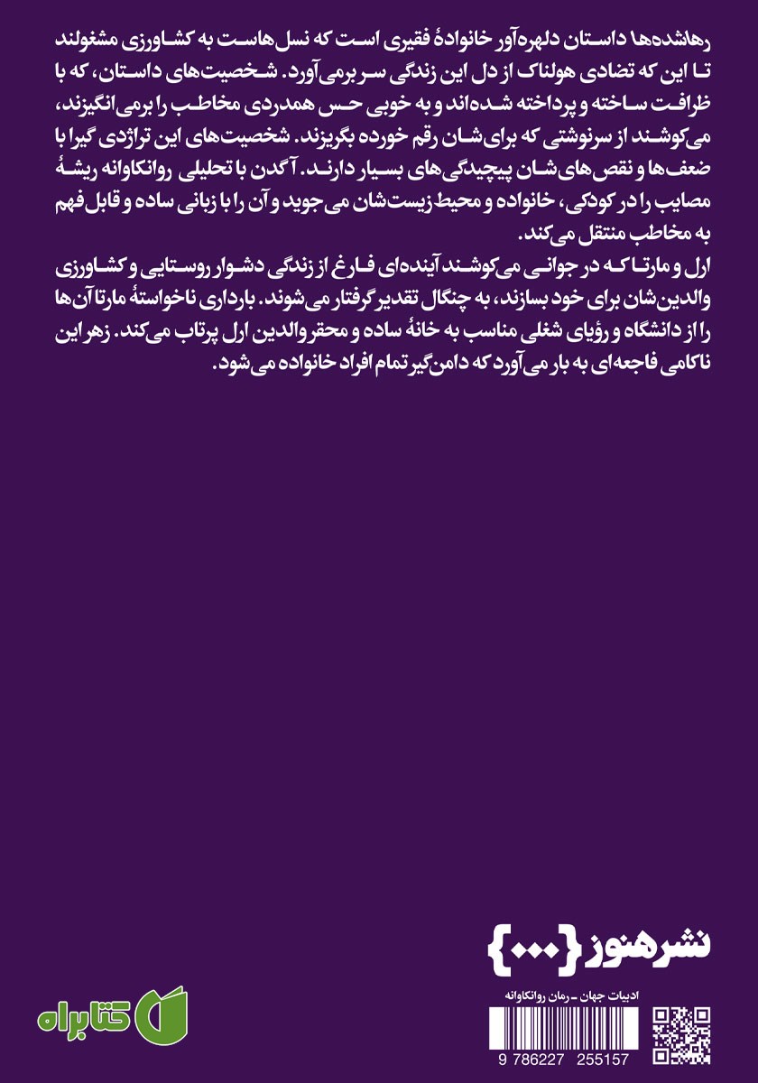 پشت جلد کتاب رها شده‌ها