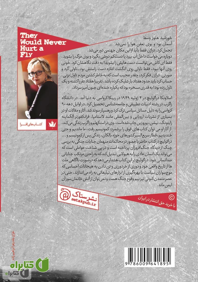 پشت جلد کتاب آزارشان به مورچه هم نمی‌رسید