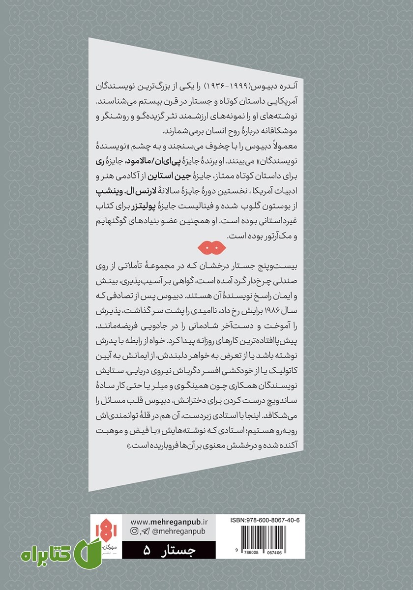 پشت جلد کتاب تاملاتی از روی صندلی چرخ‌دار