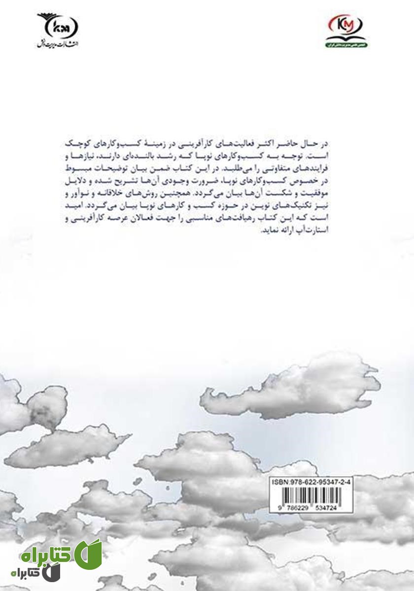 پشت جلد کتاب استارت آپ: پیدایش و پرورش