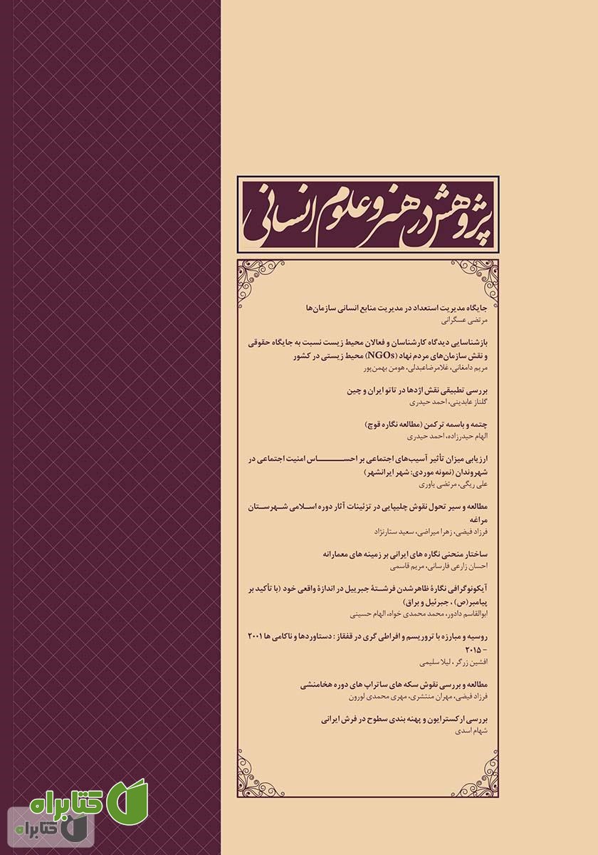 پشت جلد نشریه علمی - تخصصی پژوهش در هنر و علوم انسانی - شماره 6