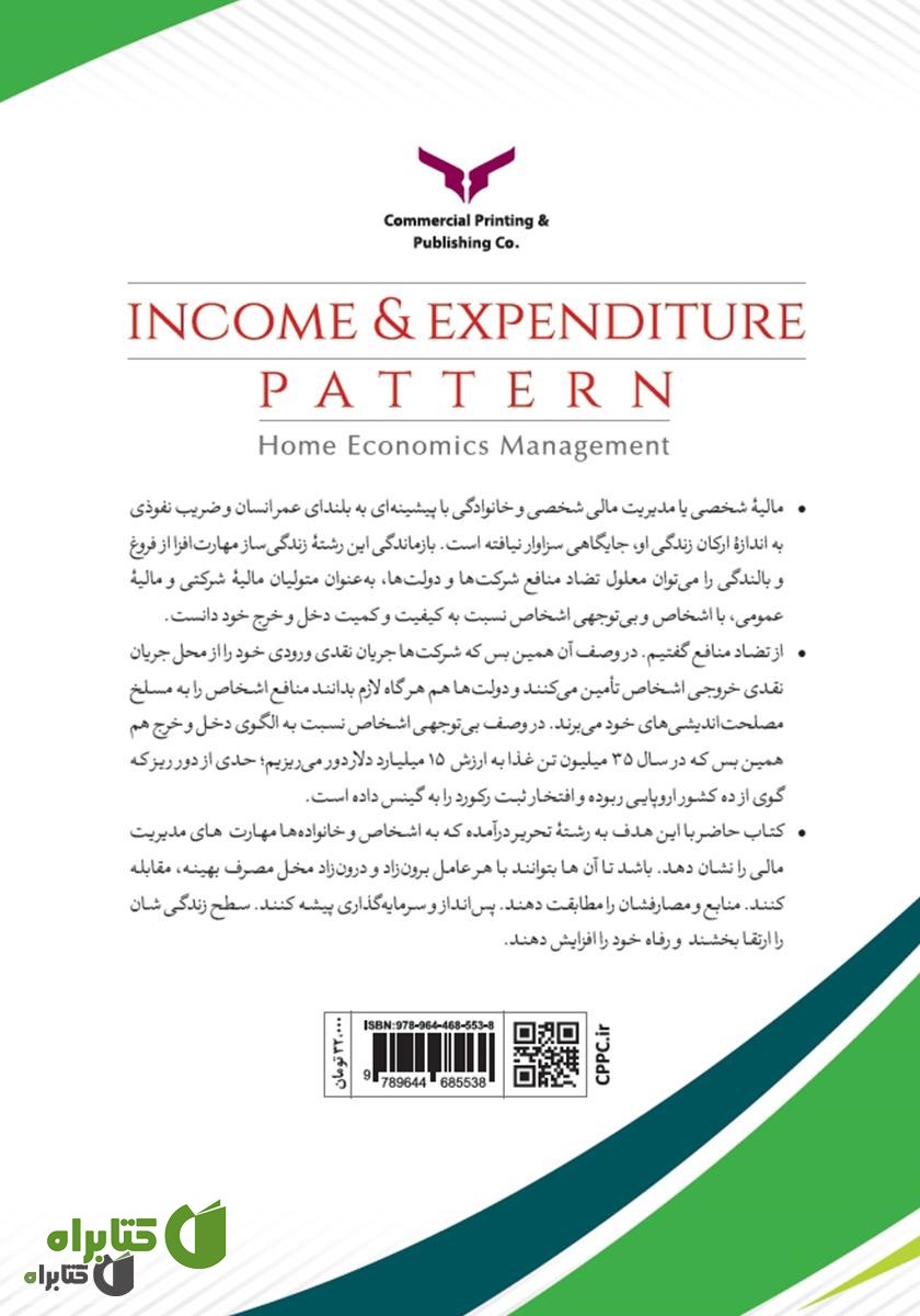 پشت جلد کتاب الگوی دخل و خرج: مدیریت مالی خانواده