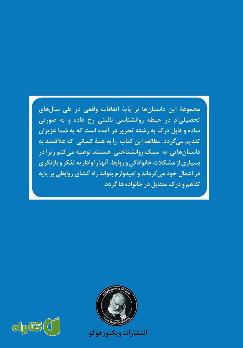 پشت جلد کتاب شیشه‌های رنگین مرد شکاک