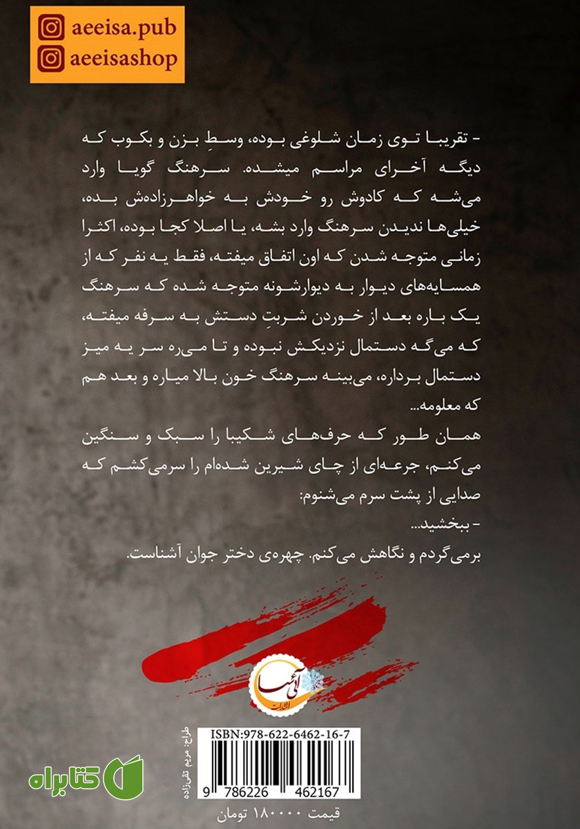 پشت جلد کتاب قتل زیر 60 ثانیه