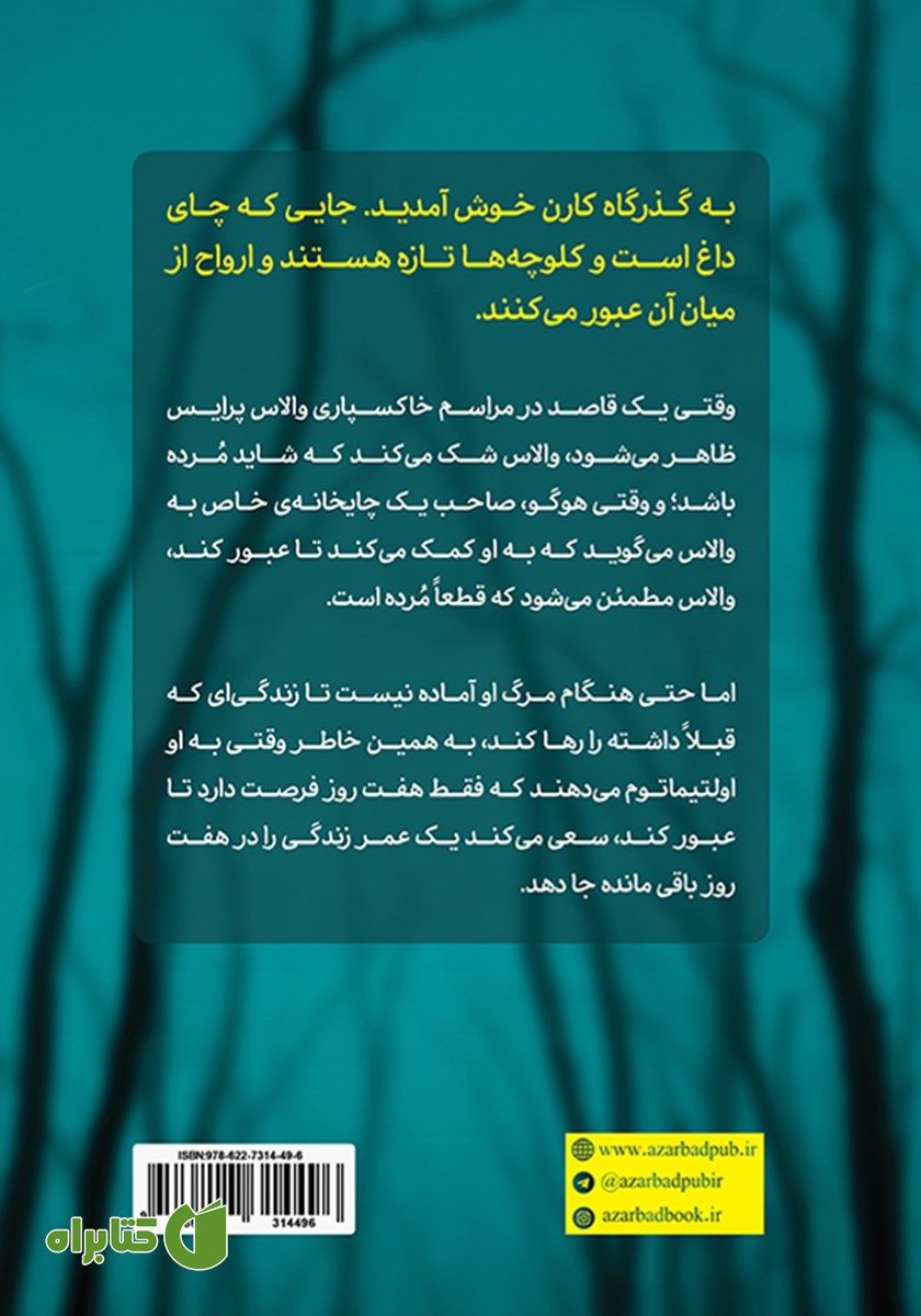 پشت جلد کتاب زیر در زمزمه گر