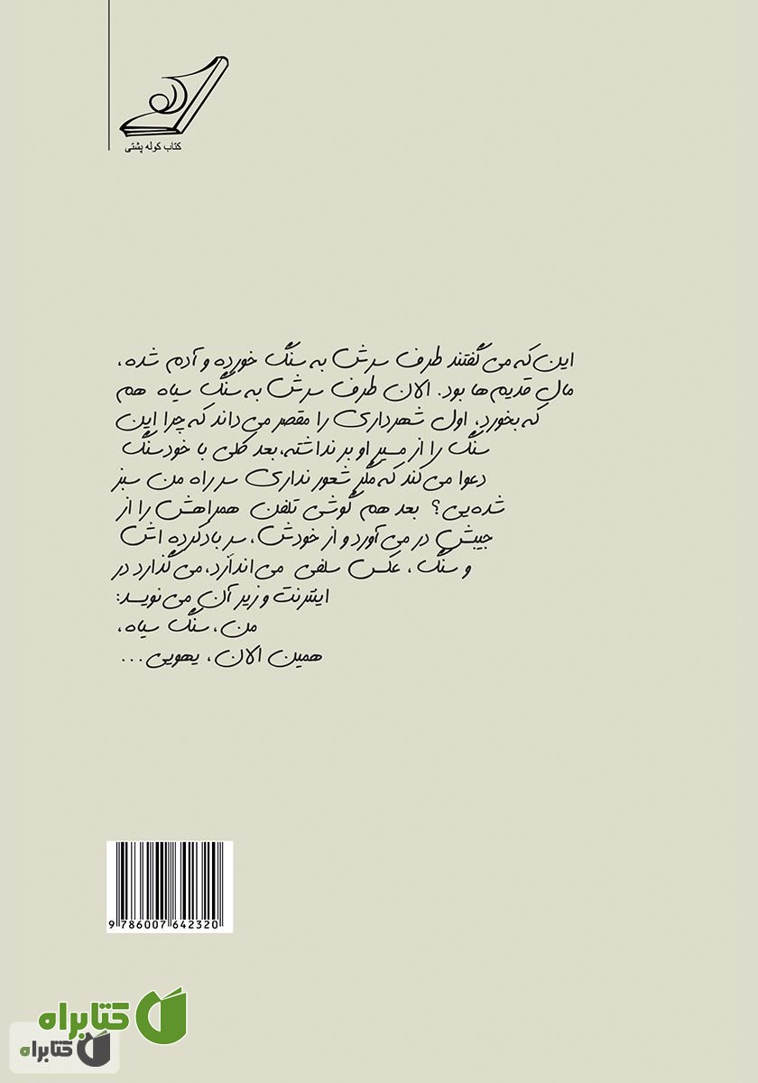 پشت جلد کتاب تراوشات یک ذهن آشفته
