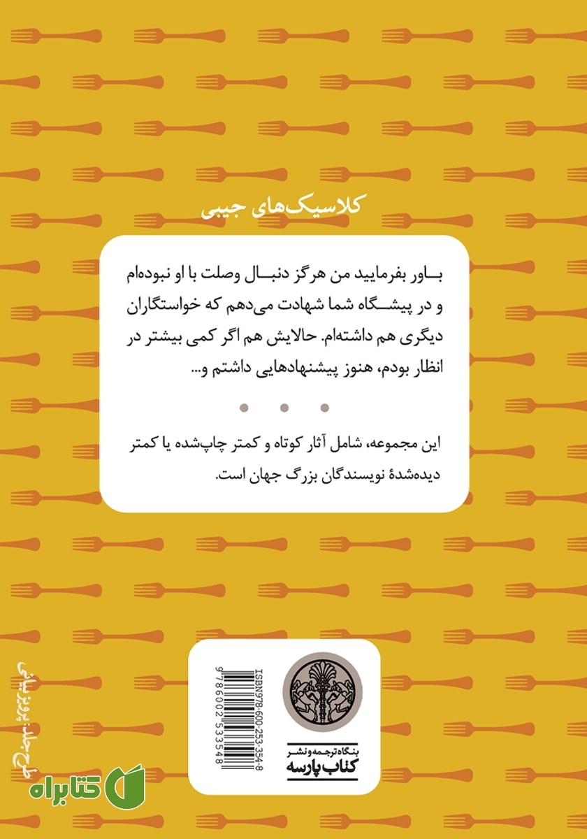 پشت جلد کتاب حکایت بانوی آزرده