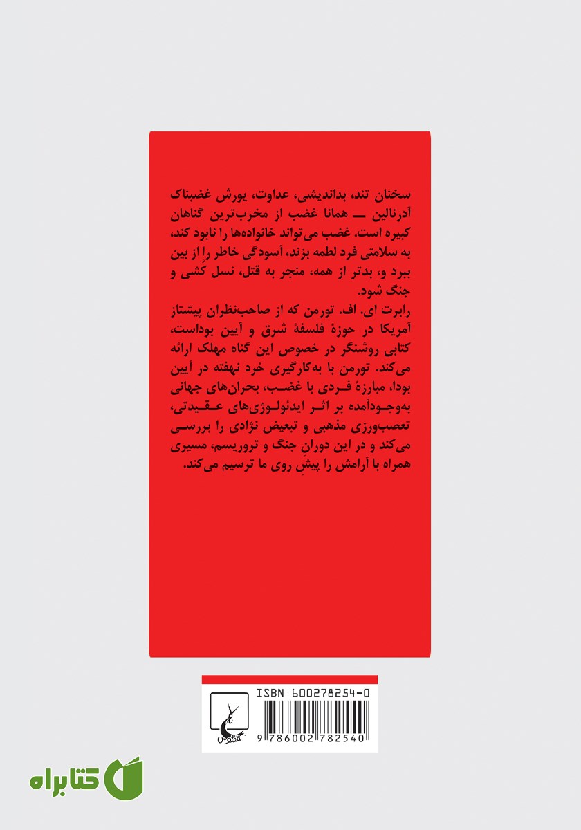 پشت جلد کتاب غضب: هفت گناه کبیره