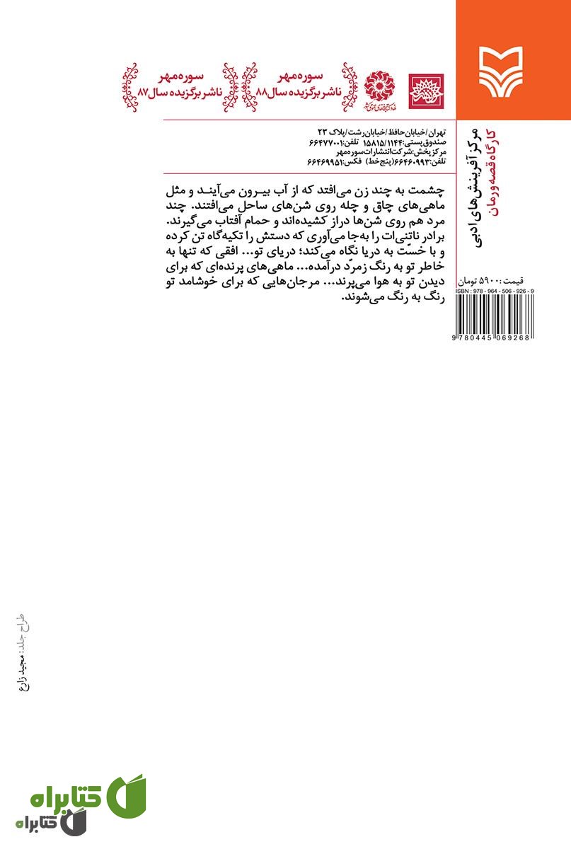 پشت جلد رمان شاه بی شین