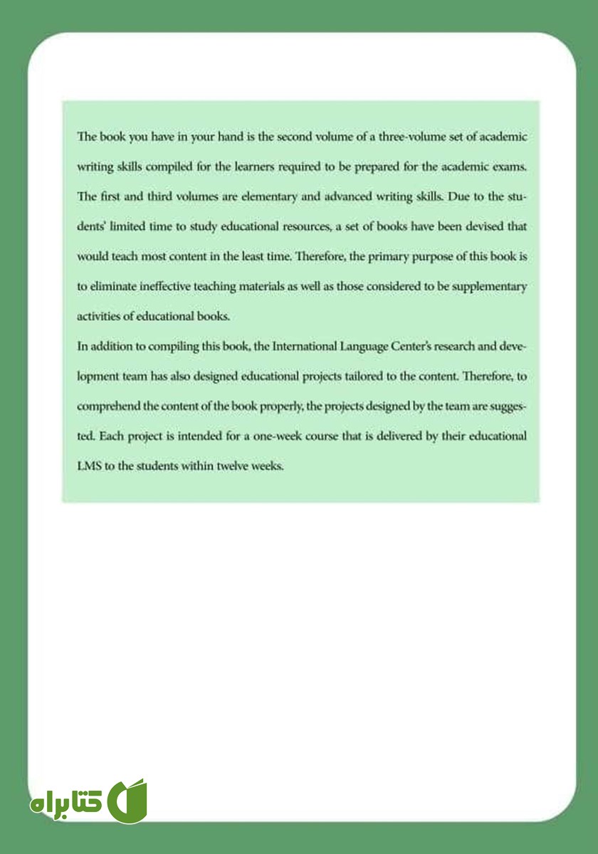 پشت جلد کتاب Academic Writing for International Exams - Book 2