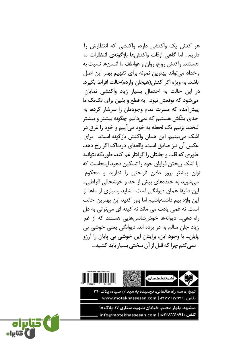 پشت جلد کتاب و این نیز نگذرد