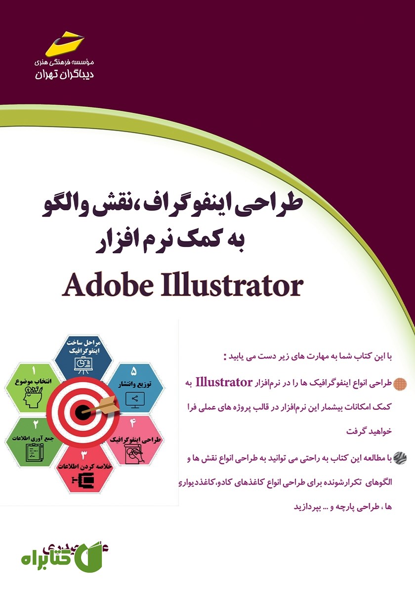 کتاب طراحی اینفوگراف، نقش و الگو به کمک نرم‌ افزار Adobe Illustrator