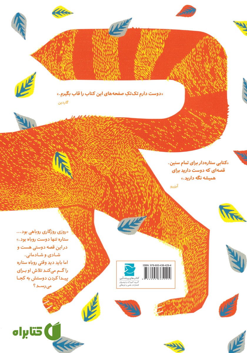 پشت جلد کتاب روباه و ستاره