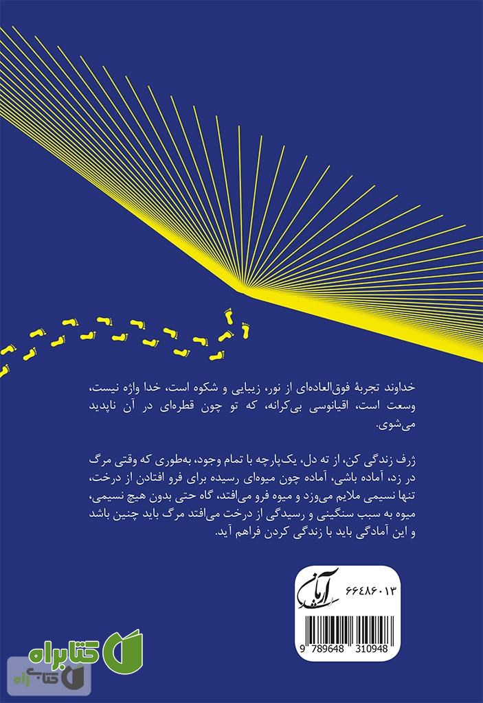 پشت جلد کتاب شنیدم که دیگر نمی آیی (آنجا که روزی می روی)