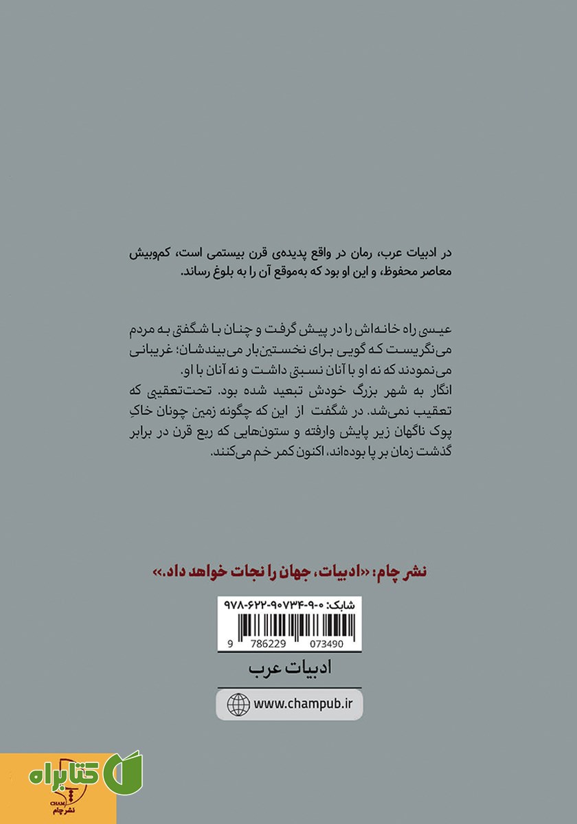 پشت جلد کتاب پرستوها و پاییز