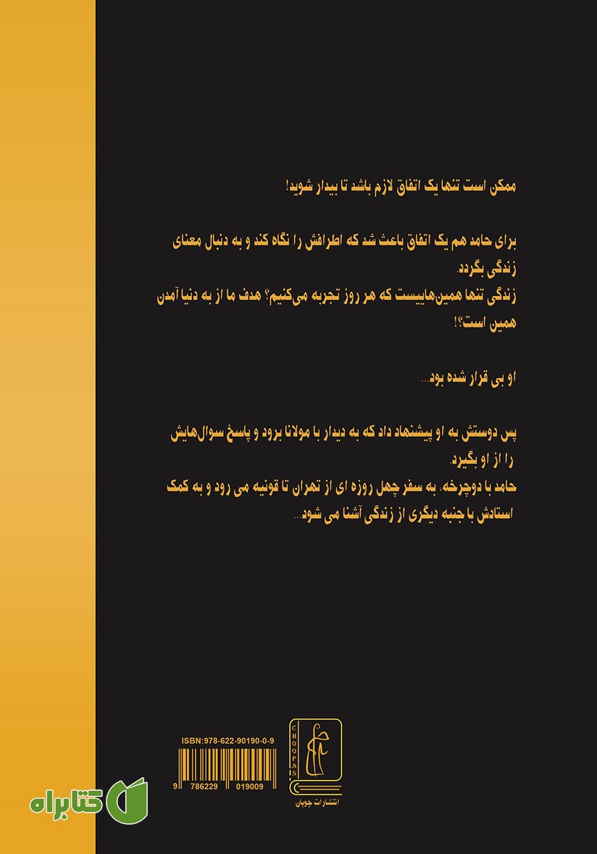 پشت جلد کتاب دیدار با مولانا