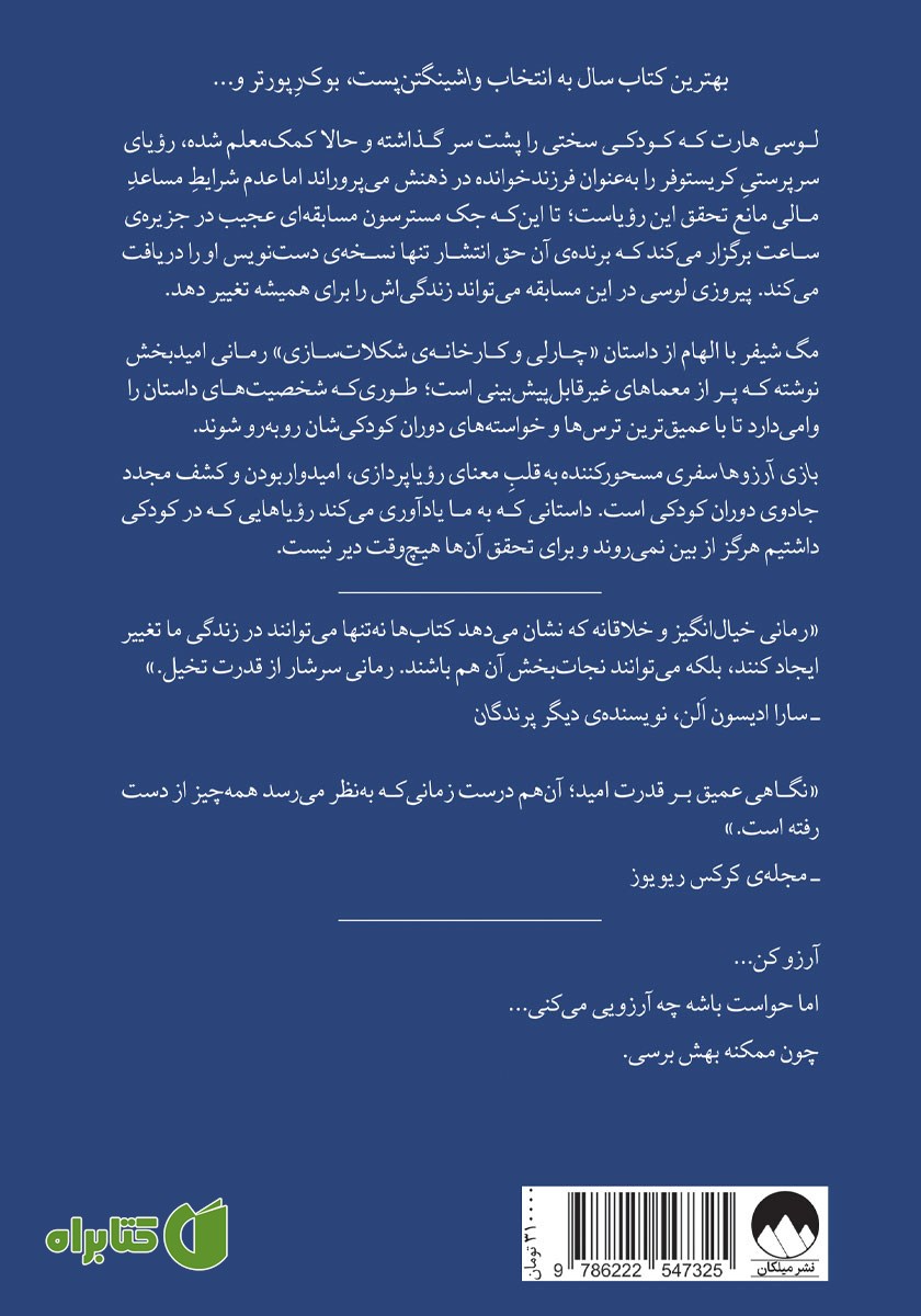 پشت جلد کتاب بازی آرزوها