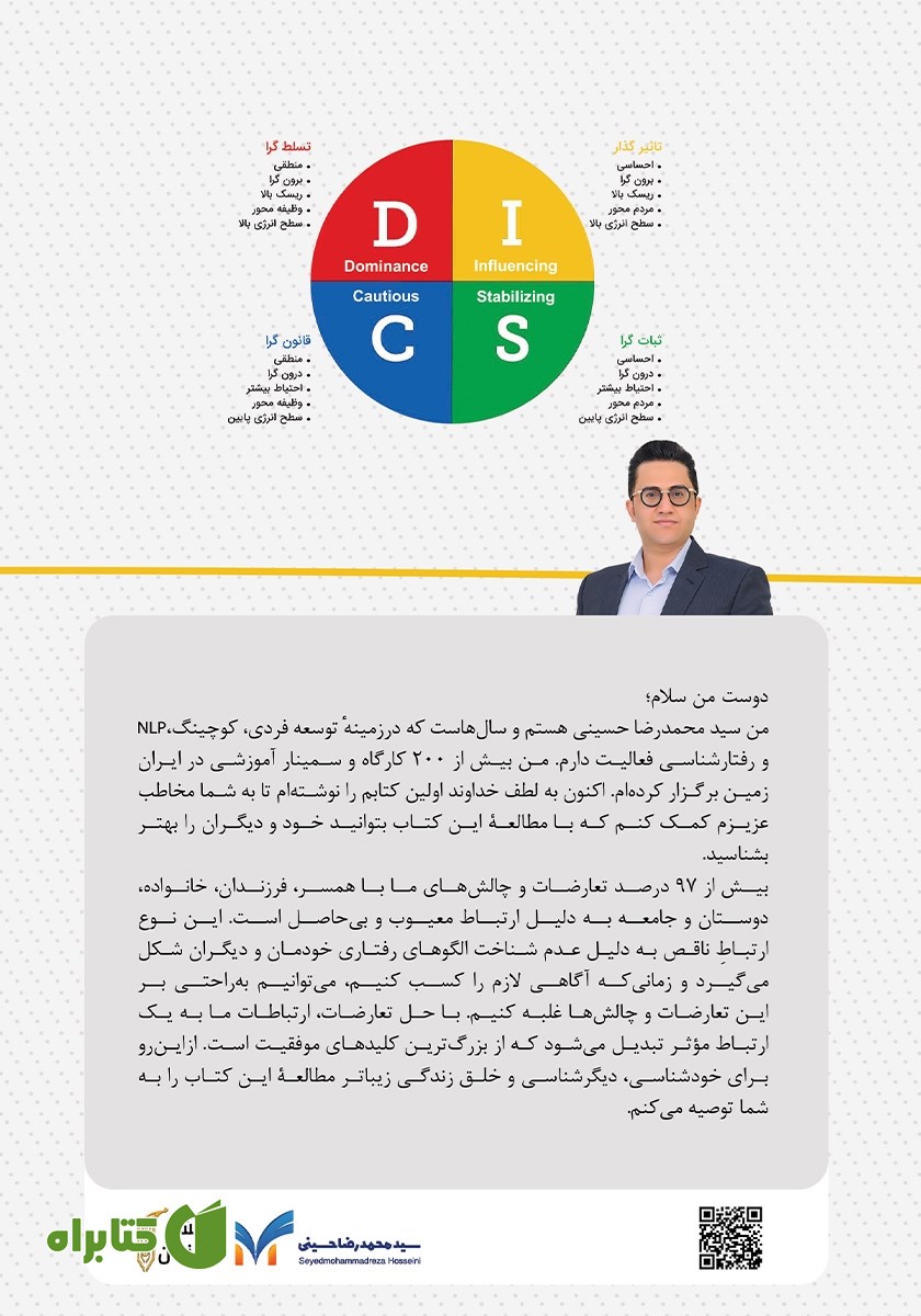 پشت جلد کتاب خودت و دیگران را بشناس