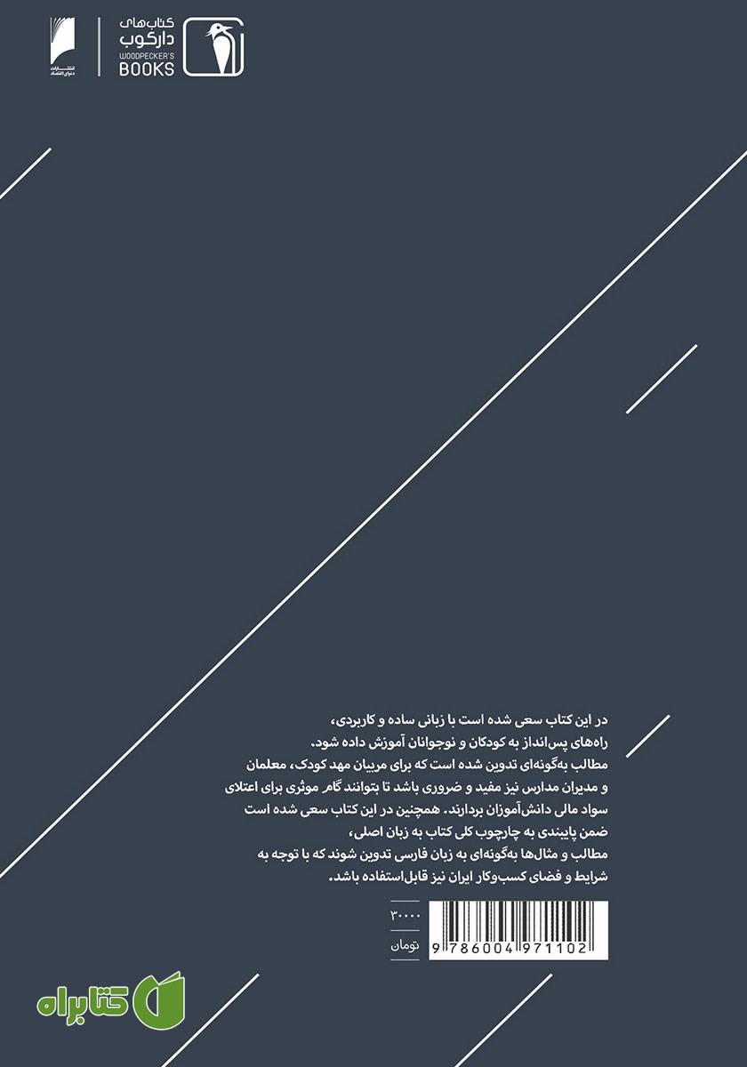 پشت جلد کتاب مدیریت پول و کسب درآمد برای نوجوانان و جوانان