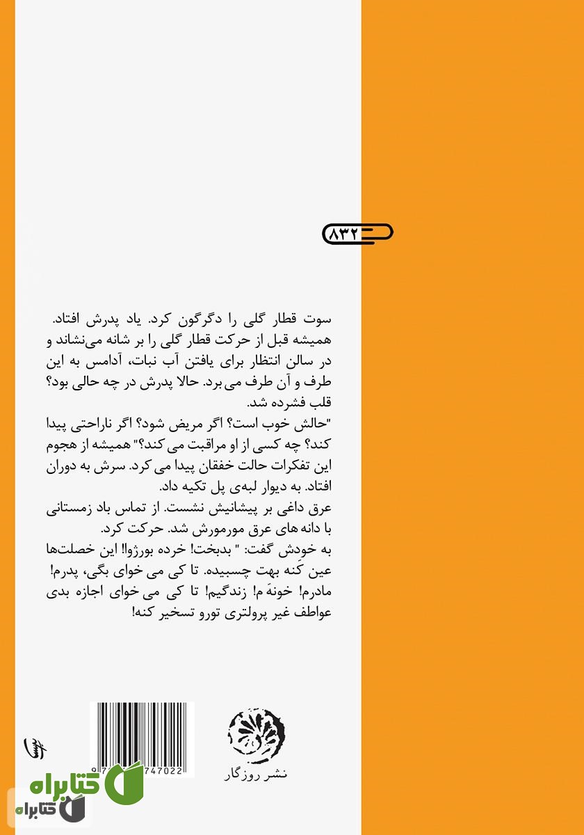 پشت جلد کتاب آب‌نبات تلخ