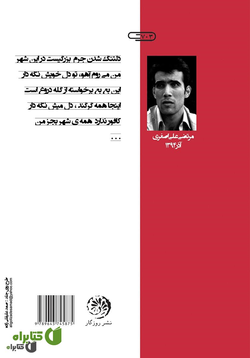 پشت جلد کتاب دلتنگ شدن جرم بزرگی‌ست