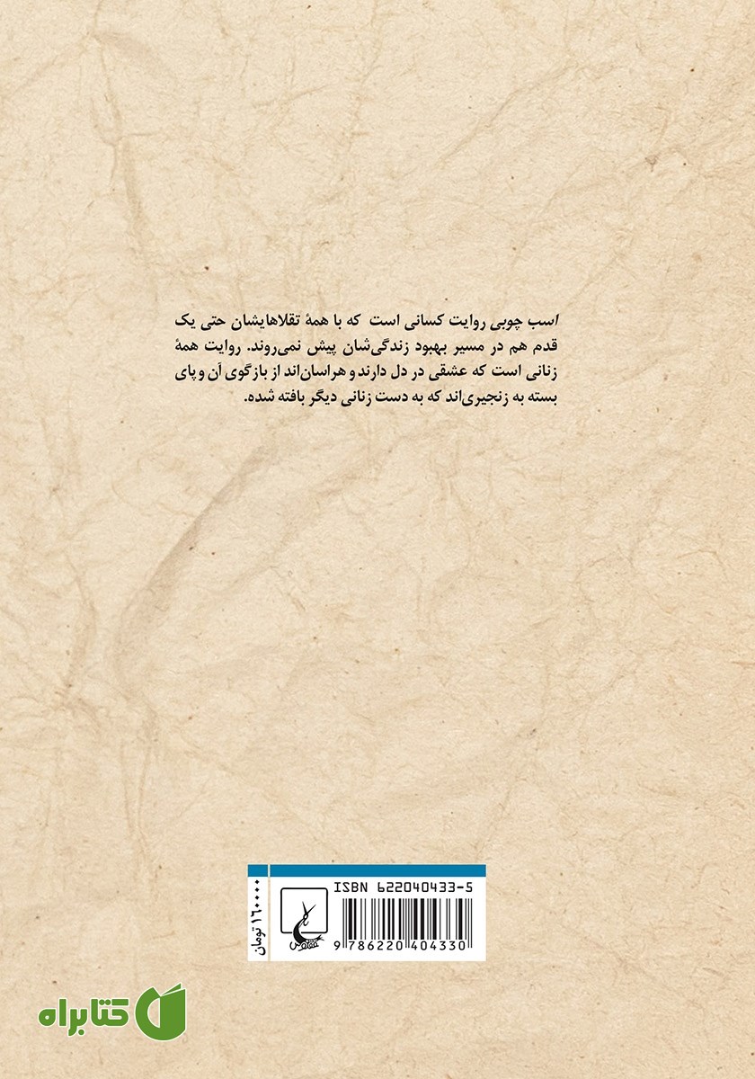 پشت جلد کتاب اسب چوبی