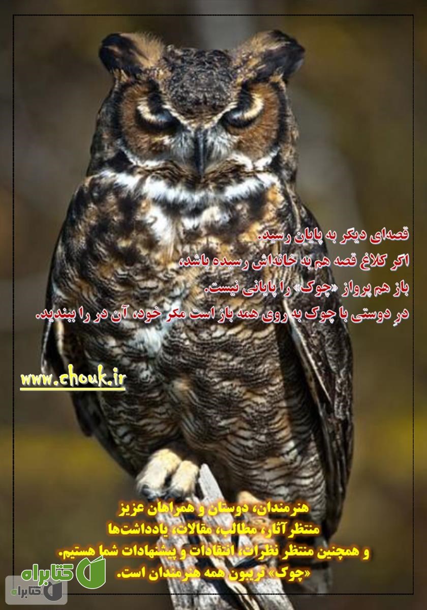 پشت جلد ماهنامه ادبیات داستانی چوک - شماره 110