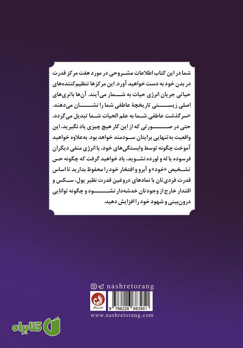 پشت جلد کتاب آناتومی روح