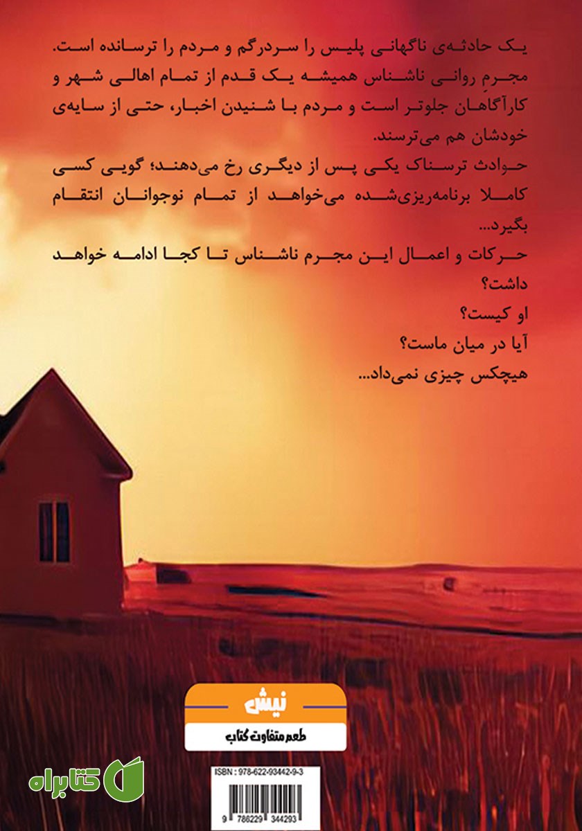 پشت جلد کتاب غریبه‌ای در خانه است!