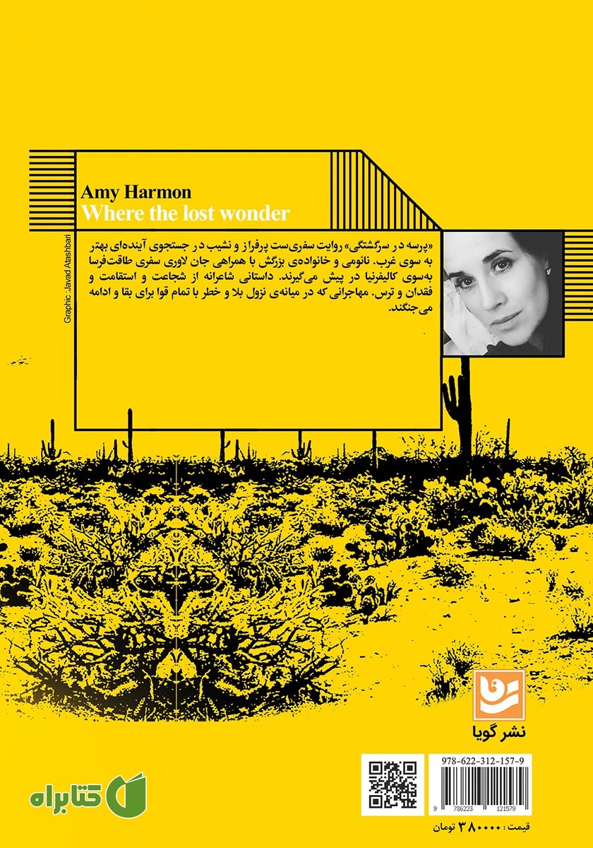 پشت جلد کتاب پرسه در سرگشتگی